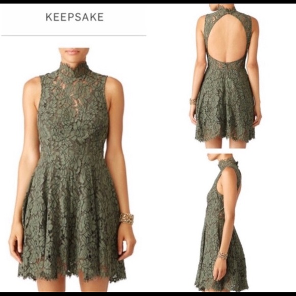 olive lace dress